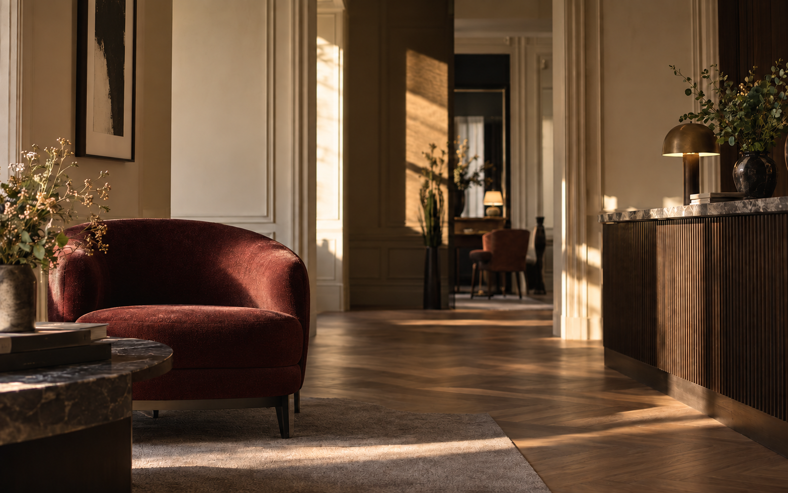 Visuel d’ambiance hôtelier conceptuel et non contractuel pour Hôtel de Hollande